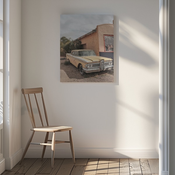 Route 66 Oldtimer Canvastavla 30x40 cm