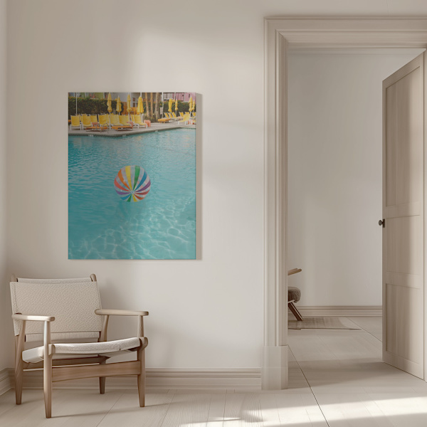 Palm Springs Pool Day Canvastavla 50x70 cm