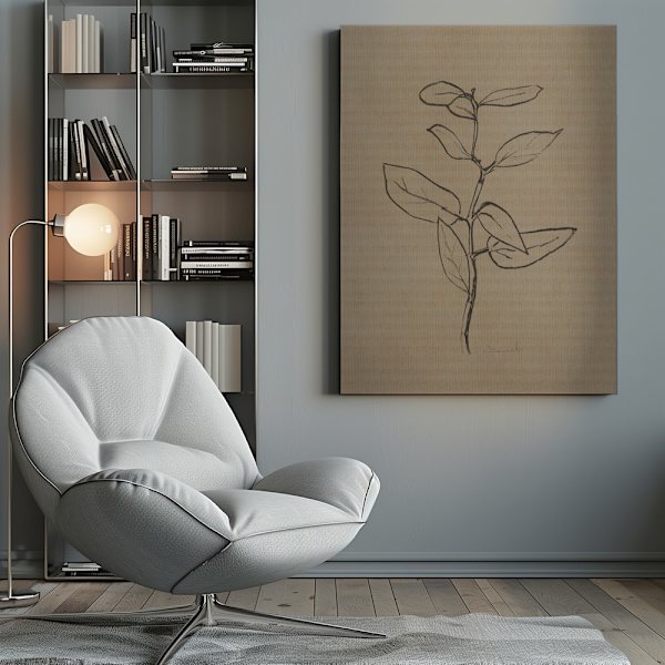Eucalyptus Sapling Canvastavla 50x70 cm
