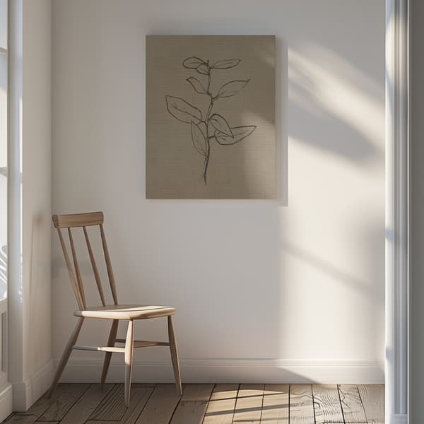 Eucalyptus Sapling Canvastavla 30x40 cm