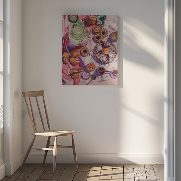 Sweeter Than Cotton Candy Canvastavla 30x40 cm