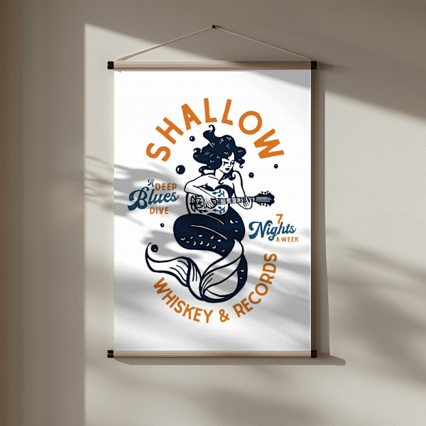 Shallow.png Poster 30x40 cm