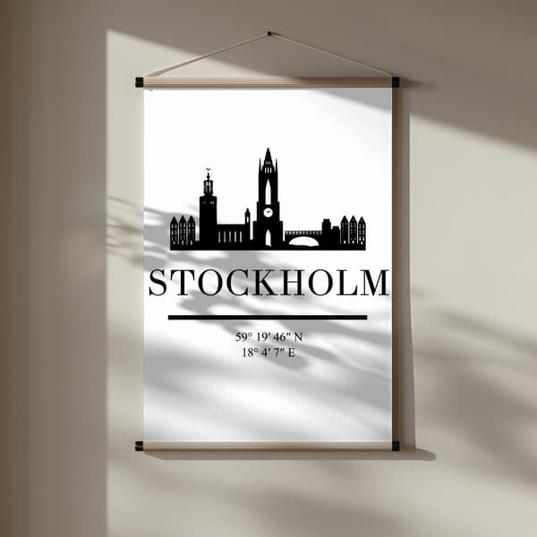 Black Skyline 83 Poster 30x40 cm