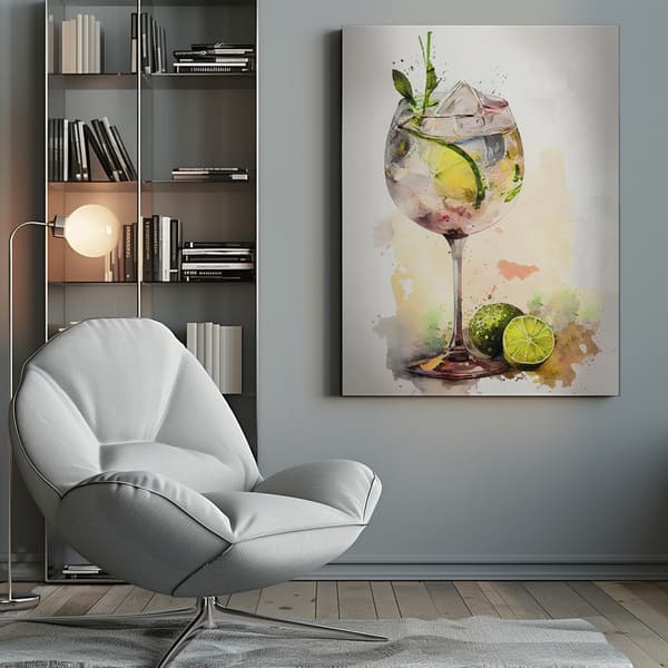 Drinks cocktail Canvastavla 50x70 cm
