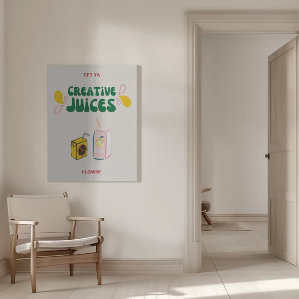 Creative Juices Print Canvastavla 50x70 cm