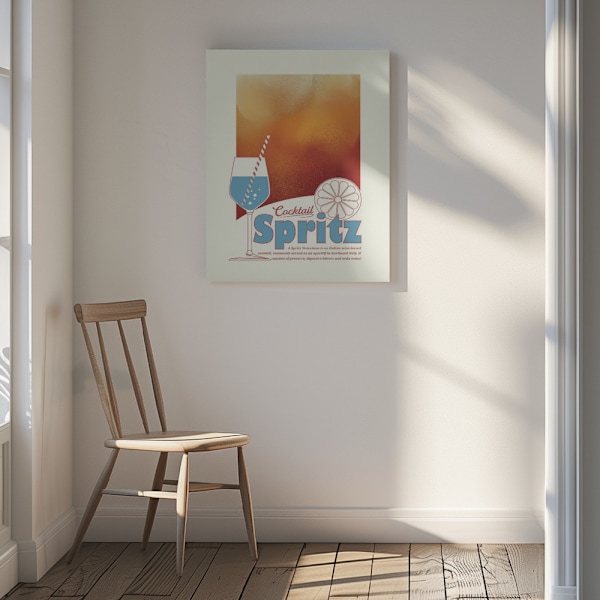 Aperol Spritz print Canvastavla 30x40 cm