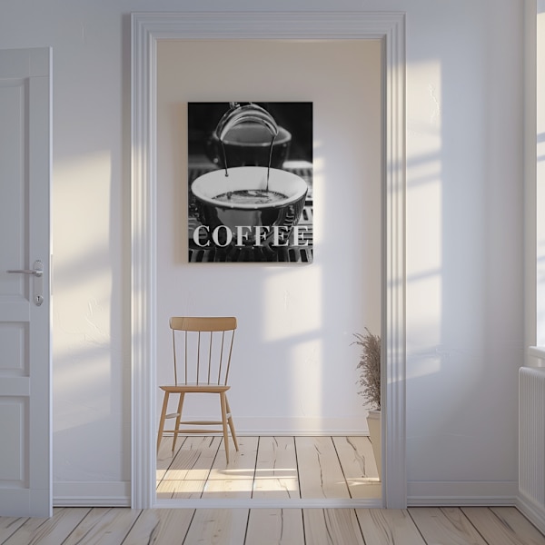 Coffee Text 2 Canvastavla 50x70 cm