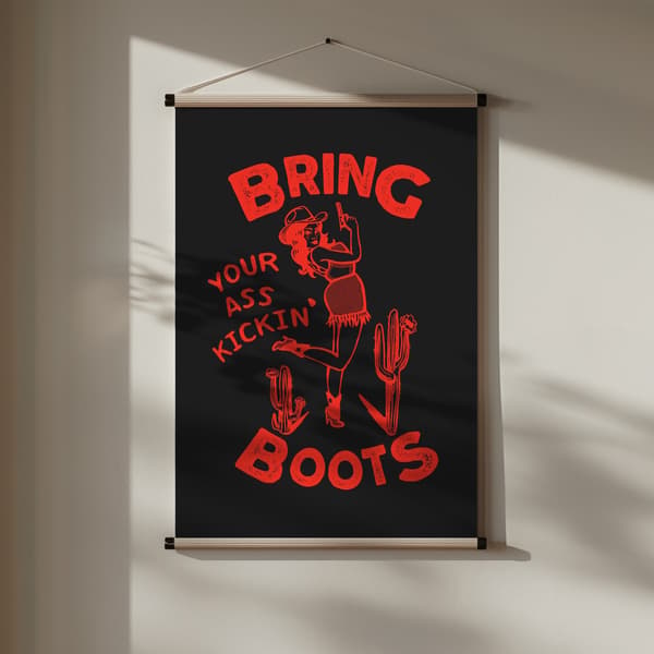 Ass Kickin Boots.png Poster 30x40 cm