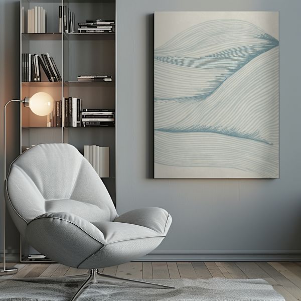 Ocean in lines 02 Canvastavla 50x70 cm
