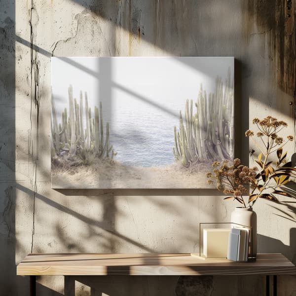 Ocean Cactus Canvastavla 70x50 cm