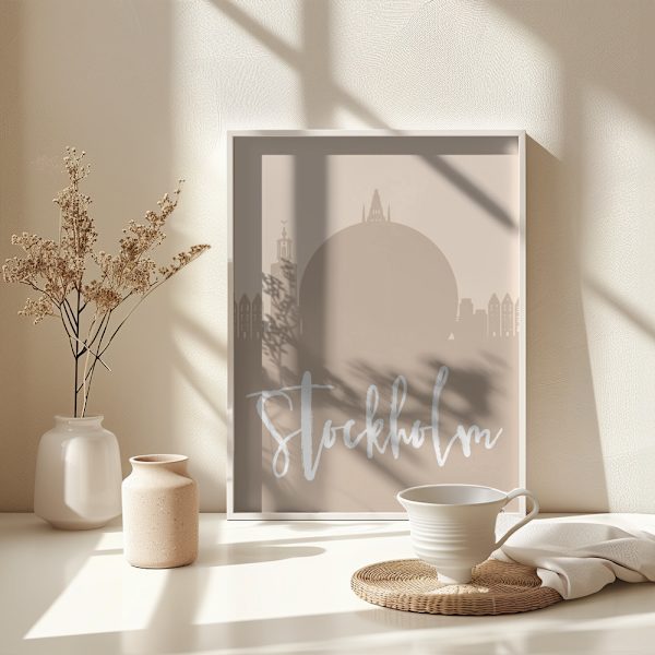 Skyline Earth Tone 2 83 Poster 30x40 cm
