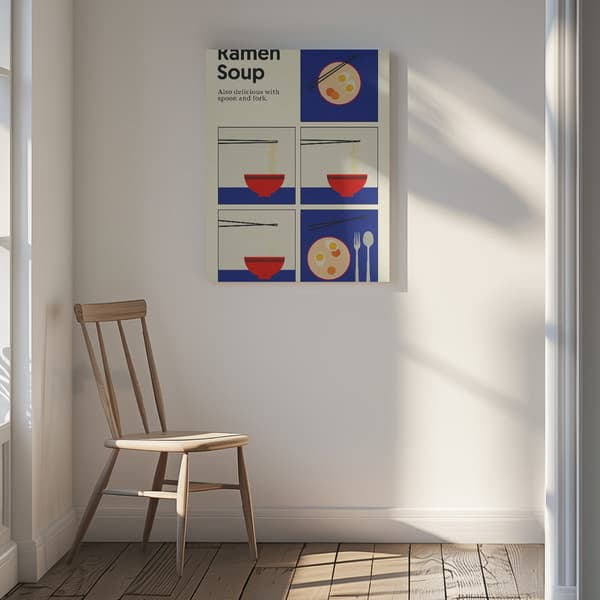 Poster Ramen Soup Canvastavla 30x40 cm