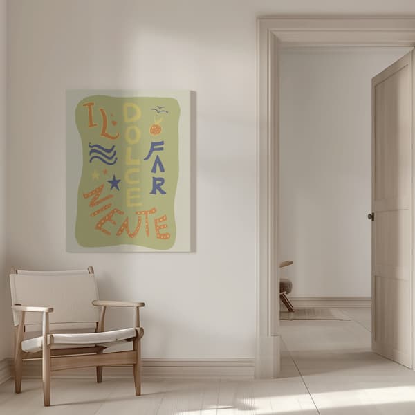 La Dolce Far Niente Canvastavla 50x70 cm