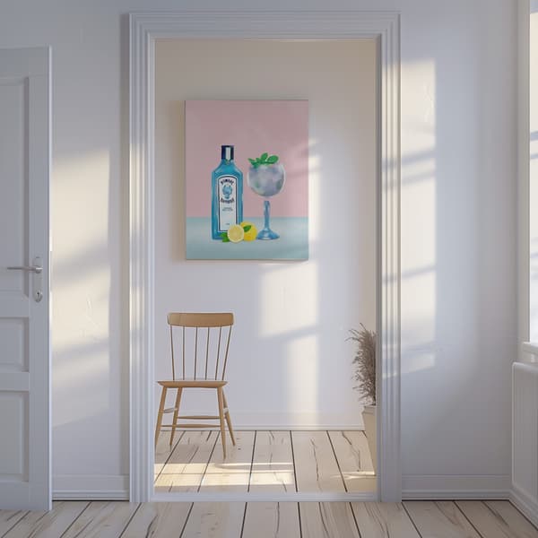 Gin Cocktail Canvastavla 50x70 cm