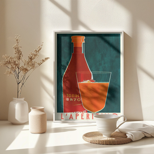 L&#039;aperitivo Poster 30x40 cm