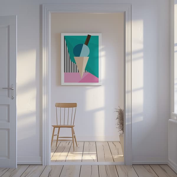 Ice Cream Canvastavla 50x70 cm