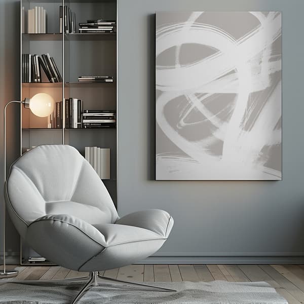 Abstract Brush Strokes 6 A1 Canvastavla 50x70 cm