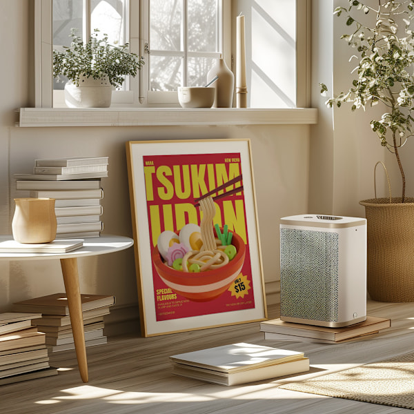 Tsukimi Udon Menu Poster 50x70 cm