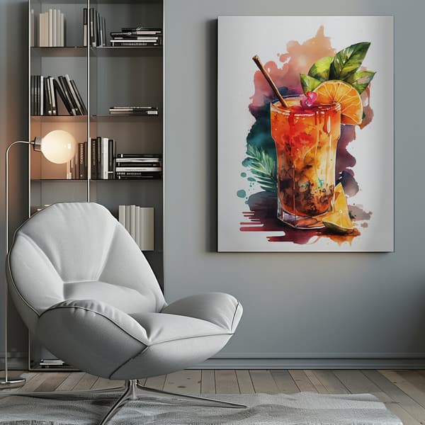Drinks cocktail Canvastavla 50x70 cm