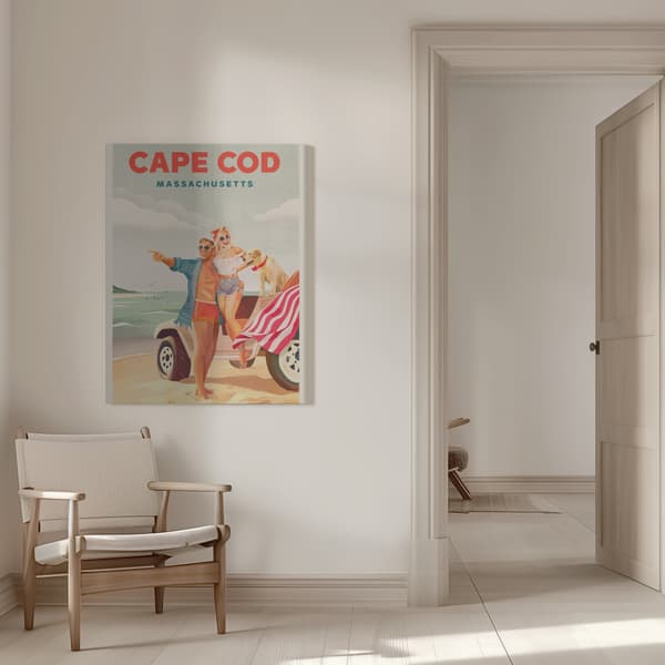 Cape Cod Tall Poster Canvastavla 50x70 cm