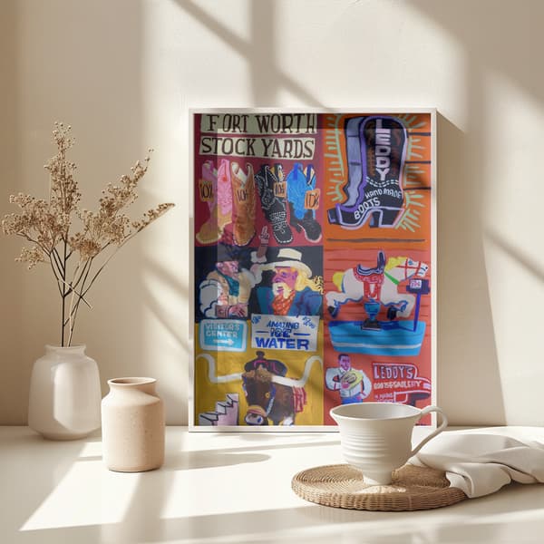 Fort Worth Poster 30x40 cm