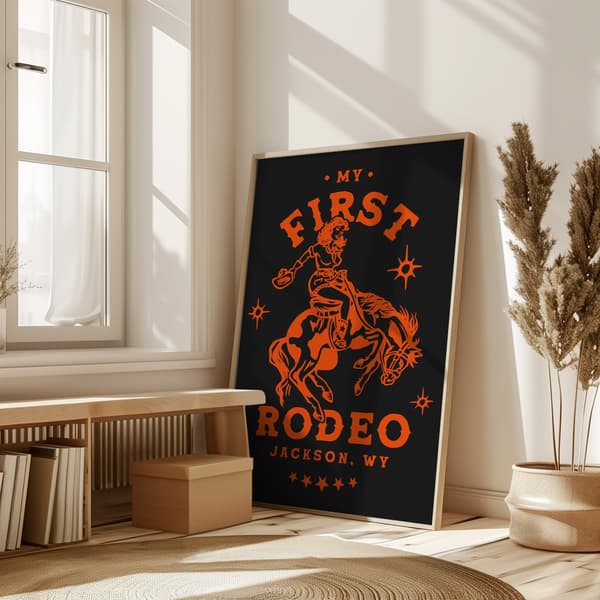 First Rodeo.png Poster 50x70 cm