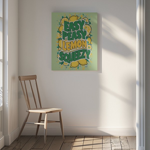 Easy Peasy Lemon Squeezy 1 Canvastavla 30x40 cm