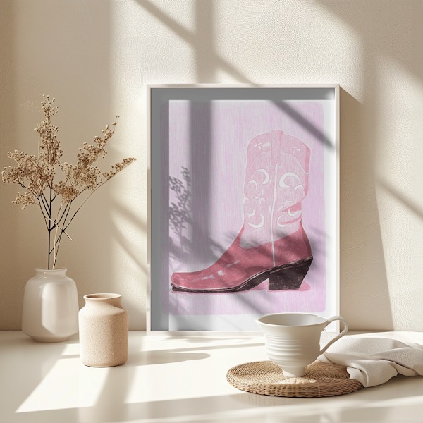 P&c Cowgirlboot Copy Poster 30x40 cm