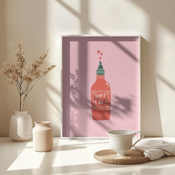 Hot Af Poster 30x40 cm