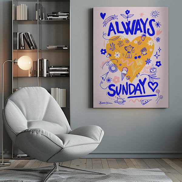 Always Sunday Canvastavla 50x70 cm