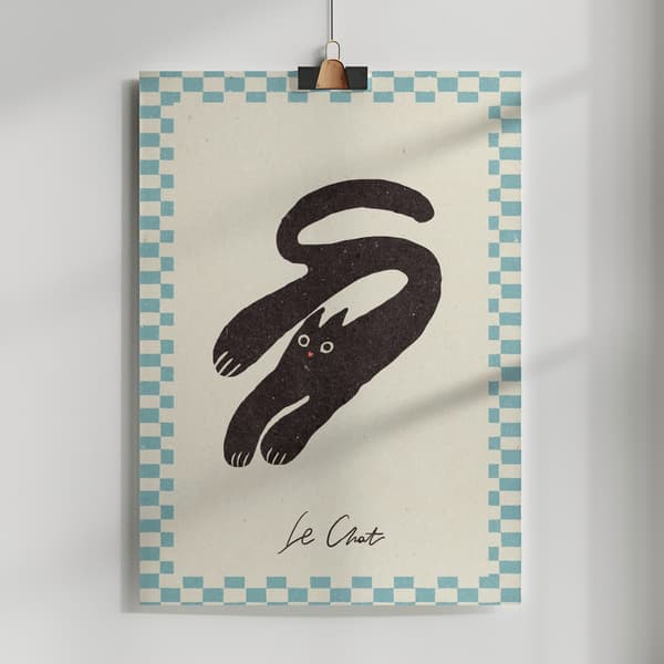 Le Chat Poster 50x70 cm