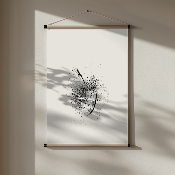 Brush splatters #2 Poster 30x40 cm