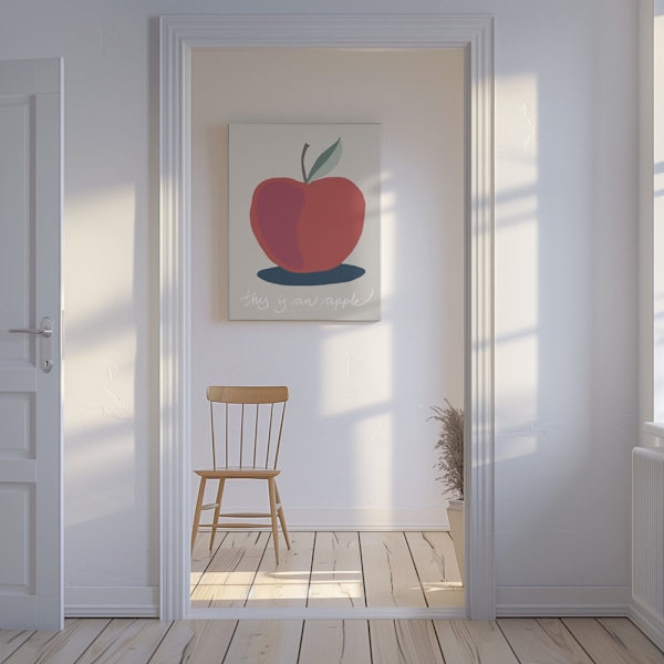 This is an Apple Canvastavla 50x70 cm