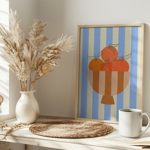 Bowl of Oranges Poster 30x40 cm