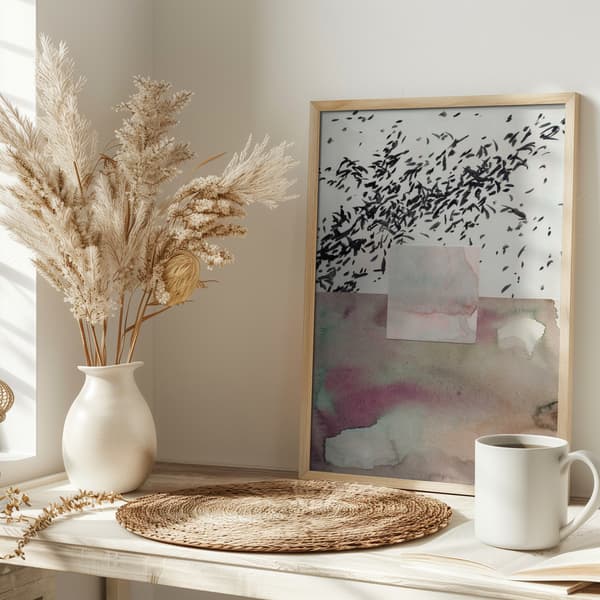 Watercolor abstract composition 7 Poster 30x40 cm