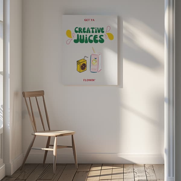 Creative Juices Print Canvastavla 30x40 cm