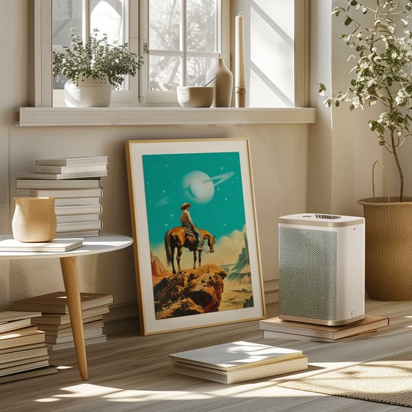 A Western Astronaut Poster 50x70 cm