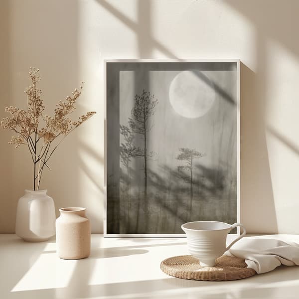 Moonlight, moor Poster 30x40 cm
