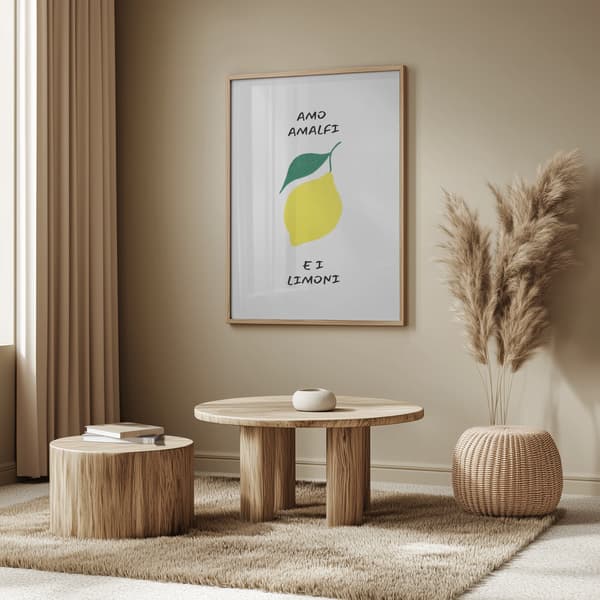 Amo Amalfi Poster 50x70 cm