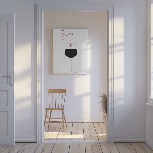 And Now Wine Canvastavla 50x70 cm