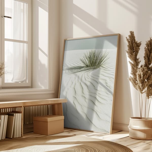 WHITE SANDS Idyllic vintage scenery Poster 50x70 cm