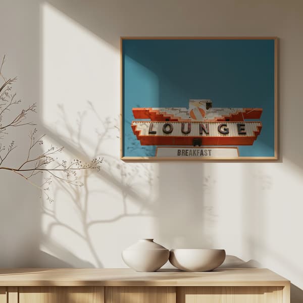 Route 66 V Poster 40x30 cm