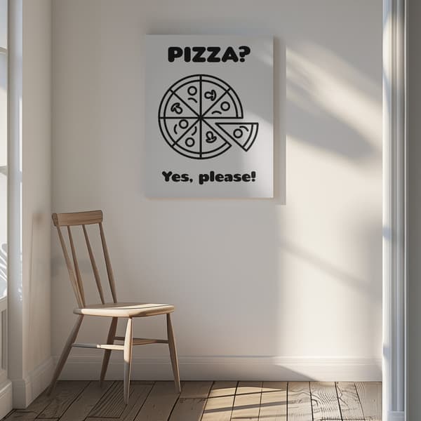 Pizza Canvastavla 30x40 cm