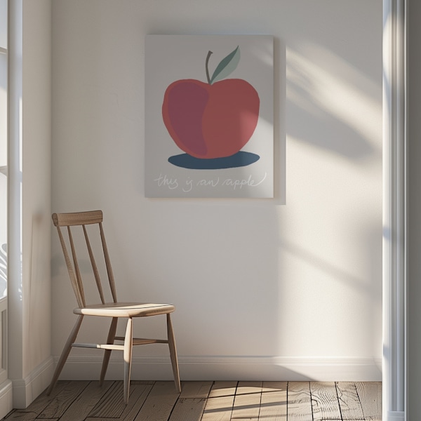 This is an Apple Canvastavla 30x40 cm