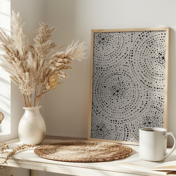 Boho Circles Poster 30x40 cm