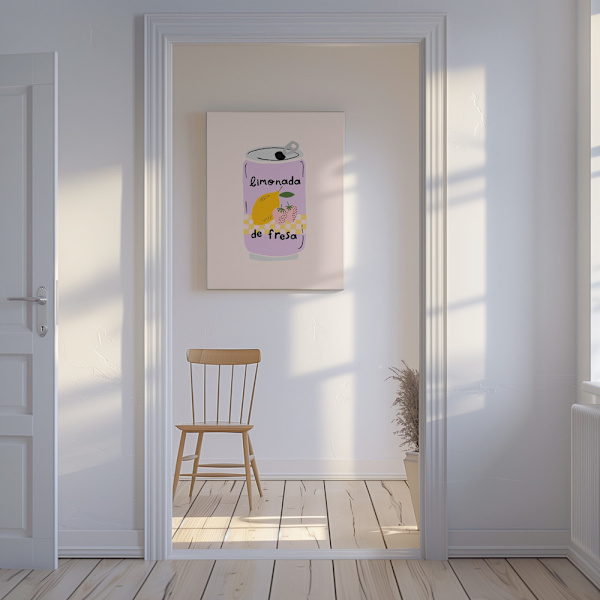 Strawberry Lemonade Canvastavla 50x70 cm