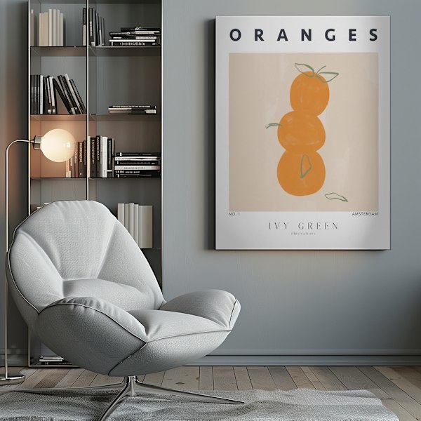 Oranges Canvastavla 50x70 cm