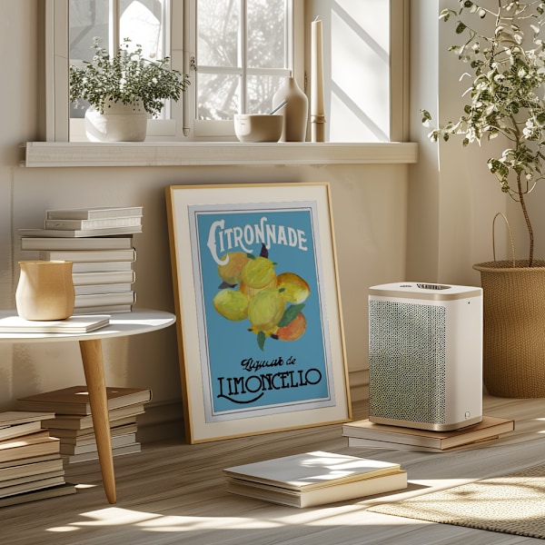 Citronnade Limoncello On Blue and Black Poster 50x70 cm