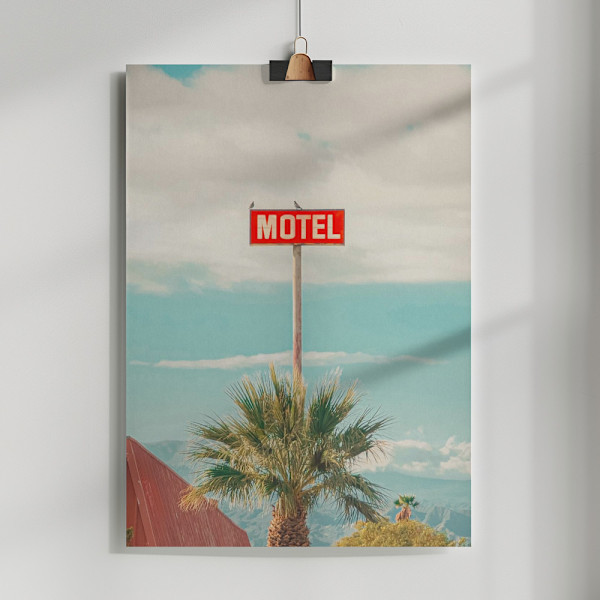 This Motel is for the Birds Poster 50x70 cm