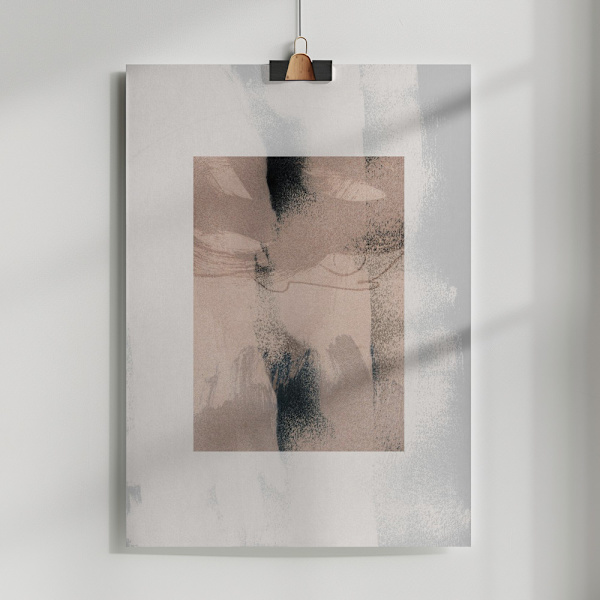 Abstract Brush Strokes 17x Poster 50x70 cm